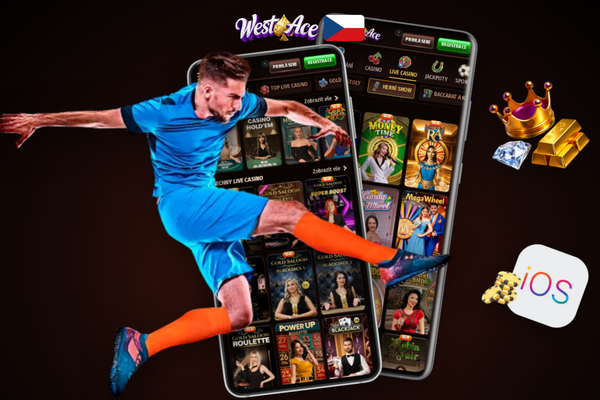 Biometrické přihlášení Face ID do Westace Casino přihlašovací aplikace na iPhone