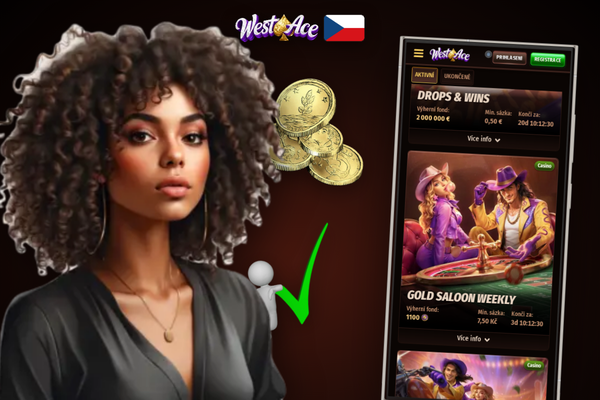 Registrační formulář Westace Casino se zvýrazněným polem pro promo kód