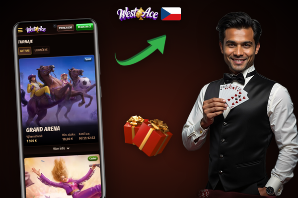 Westace Casino bonus kód CZGIFT77 — 300 %, 50 000 CZK a 150 free spinů