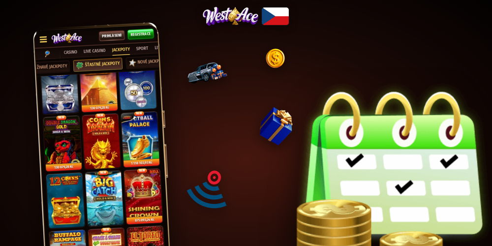 Uvítací bonus 300 % až 50 000 Kč pro nové hráče registrované ve Westace Casino