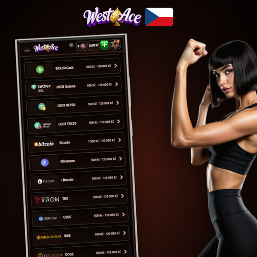 Westace Casino výběr výher v CZK s kartami Visa a e-peněženkami Skrill a Neteller