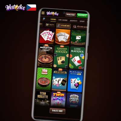 Živé kasino s ruletovým stolem a krupiérkou streamované přes Westace Casino app